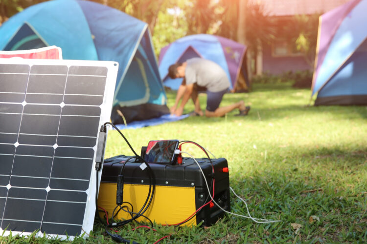 Super-Small-Scale Solar with a Portable Generator and 100-Watt Panel
